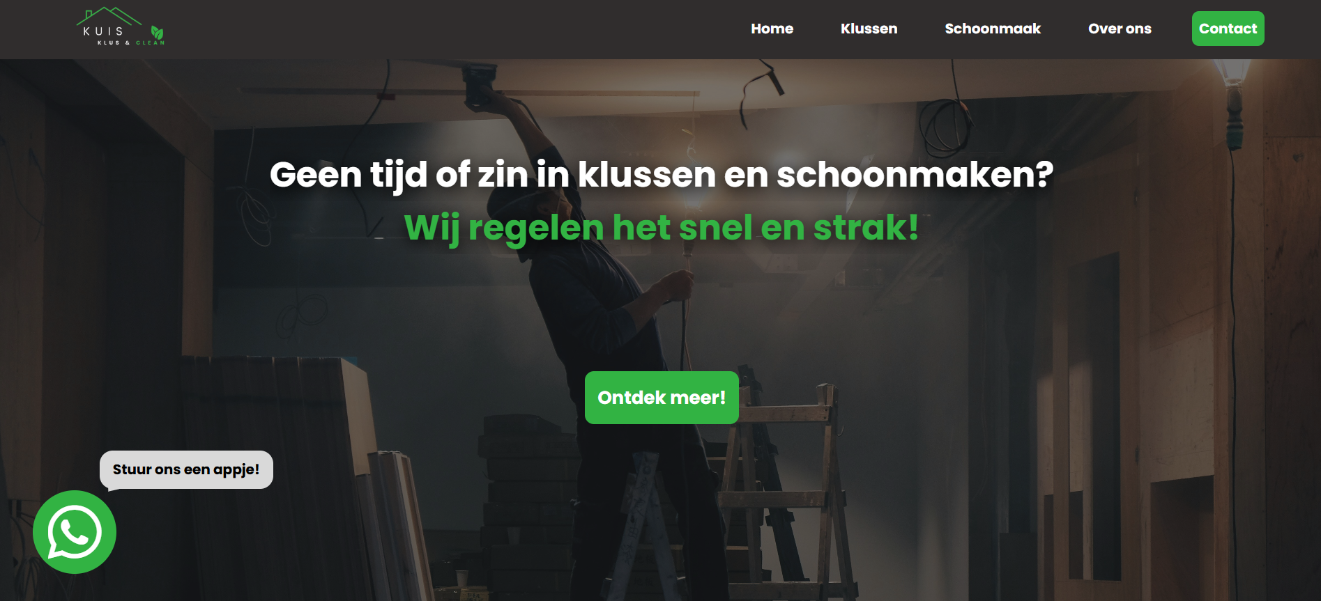 Website van Kuis Klus & Clean